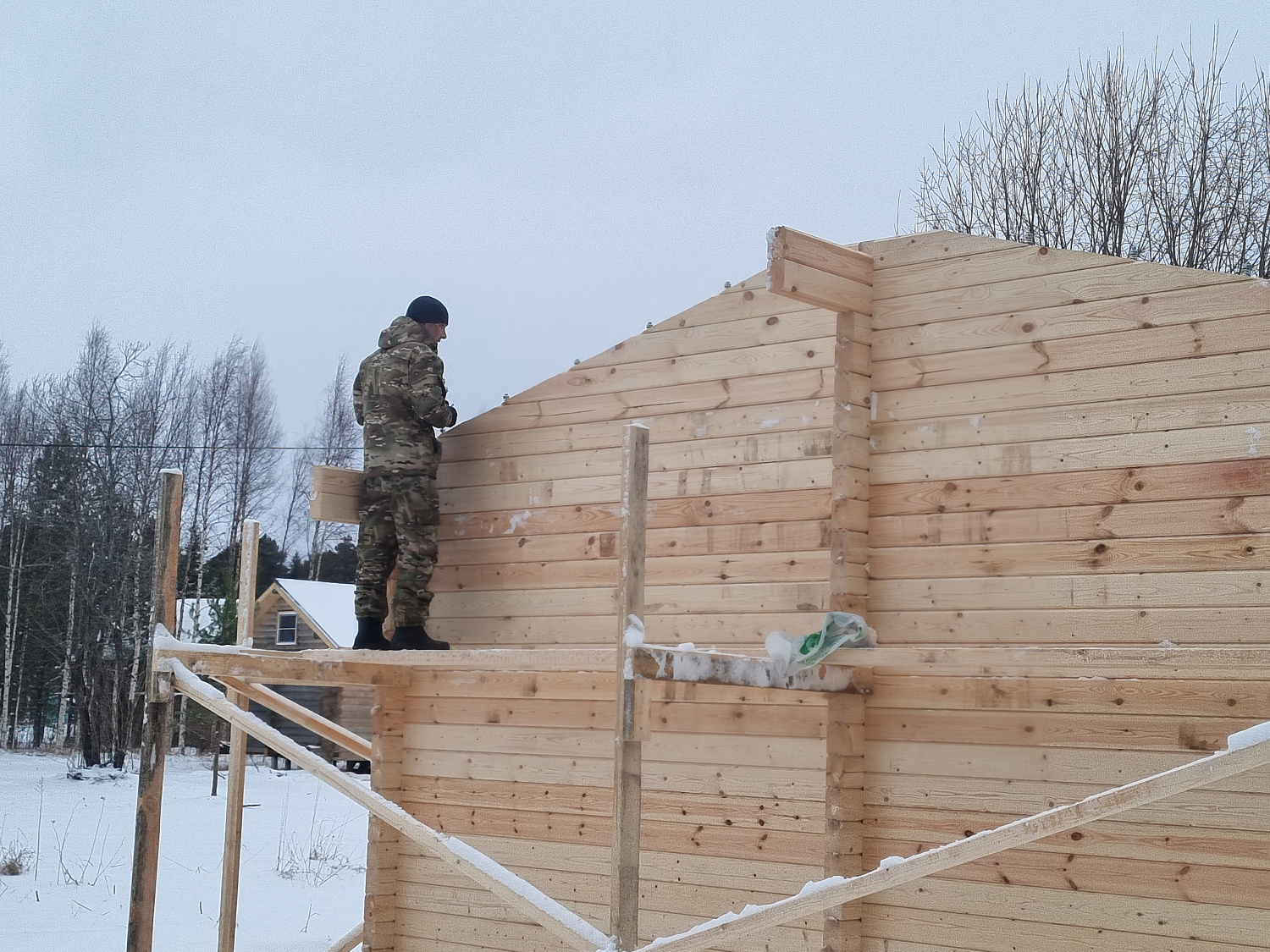 Дом из бруса, 53,39 м²