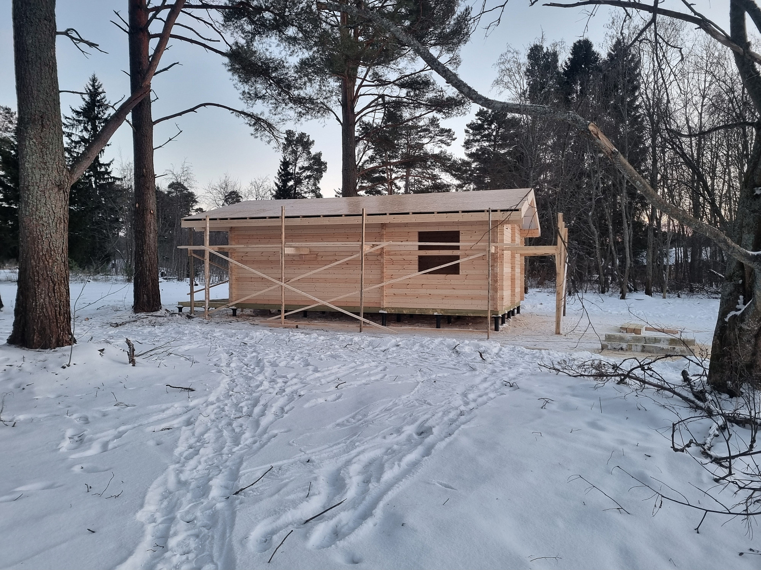 Дом из бруса, 53,39 м²