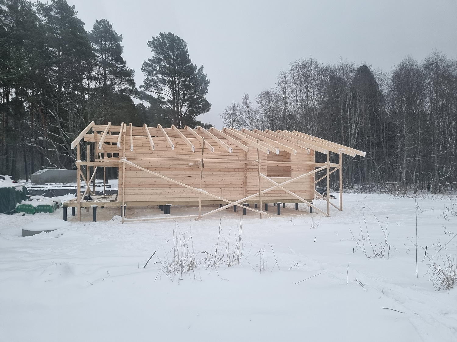 Дом из бруса, 53,39 м²
