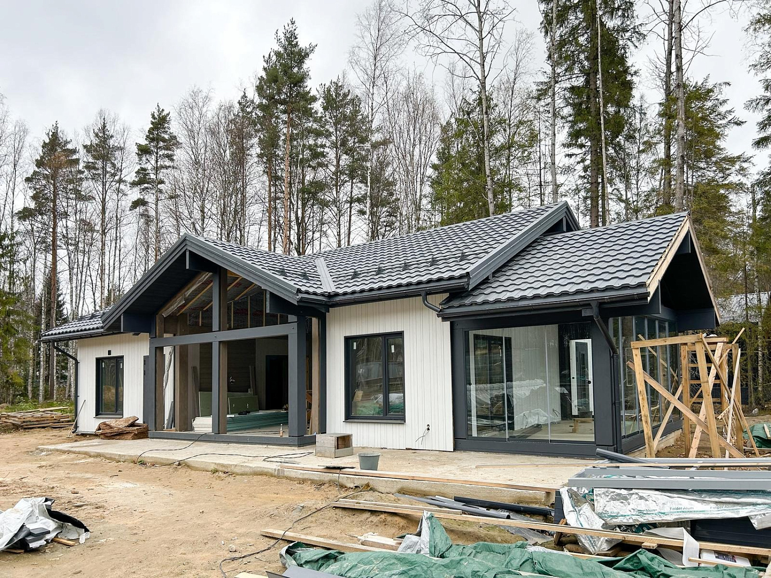 Каркасный дом «Варкаус», 117,6 м²