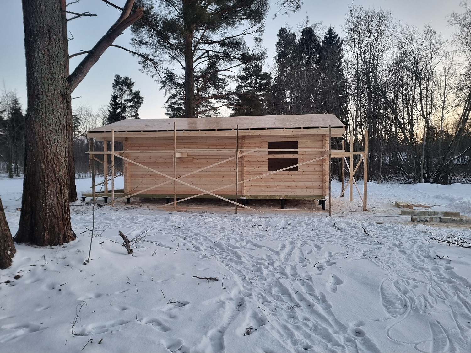 Дом брусковой. База отдыха Республика Карелия